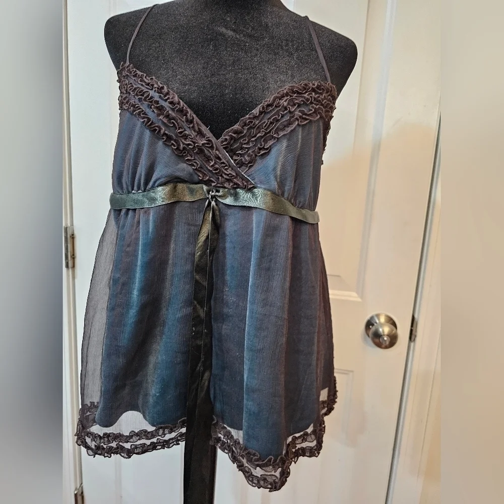 Anthropologie Beaubois Fairycore  sleeveless top Babydoll Y2K  Size XS {Bx10} - Picture 2 of 10